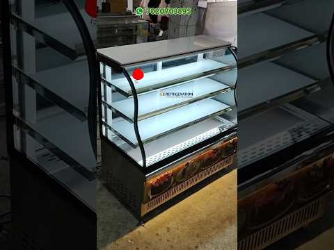Metal bekery refrigerator display case, for catering