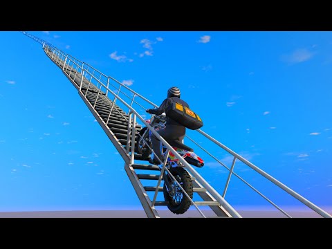 NAIK MOTOR KE TEMPAT TERTINGGI - GTA 5 MOD