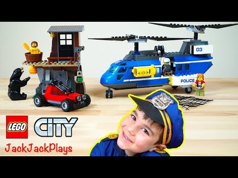 LEGO City Police Mountain Arrest Set Unboxing! Cops & Robbers Pretend Play | JackJackPlays