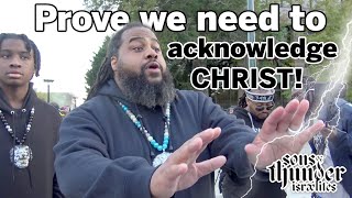Sons Of Thunder: Prove we need to acknowledge Christ!