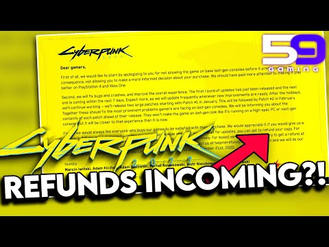 Cyberpunk 2077 REFUNDS being issued?! CD Projekt Red responds!
