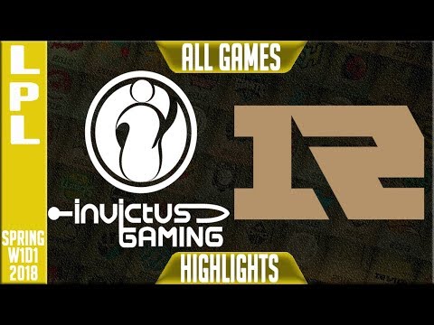 IG vs RNG Highlights ALL GAMES | LPL Spring 2018 S8 W1D1 | Invictus Gaming vs Royal Never Give Up