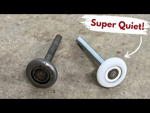 How to Replace Old Garage Door Rollers WITHOUT Bending Track (Easy DIY Install) | Builds by Maz