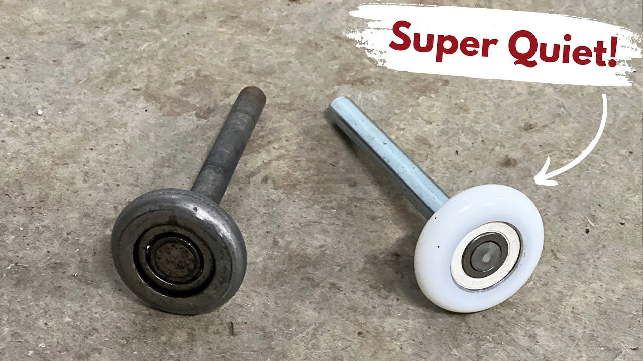 How to Replace Old Garage Door Rollers WITHOUT Bending Track (Easy DIY Install) | Builds by Maz