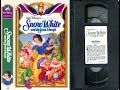 Opening To Snow White And The Seven Dwarfs US VHS 1994 Masterpiece Collection