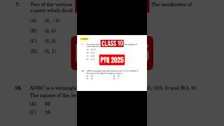 1 Mark Coordinate Geometry Question | Section Formula & Rectangle | Class 10 CBSE #cbse2025 #maths
