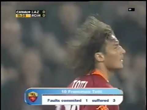 Lazio - Roma / Serie A 2001-2002 (Totti, Montella, Nesta, Stankovic, Cafu, Cassano, Crespo, Peruzzi)