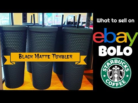 eBay BOLO: Starbucks Black Matte Studded Tumbler Sells for $100+ Video
