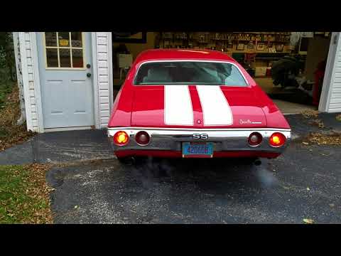 1972 Chevelle 454 SS Flowmaster Super 44 cold start #2