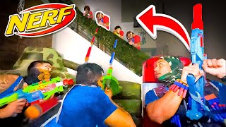 EPIC NERF WARZONE IN THE CRIB!! (GETS HEATED)