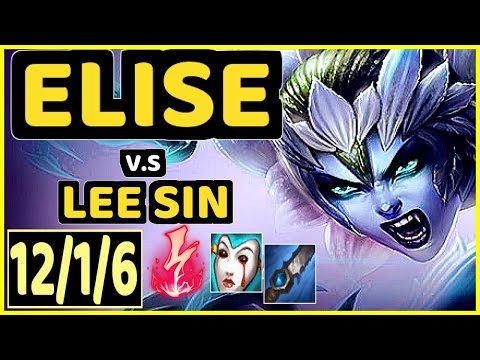 SEB (ELISE) vs LEE SIN - 12/1/6 KDA JUNGLE GAMEPLAY - OC Ranked DIAMOND