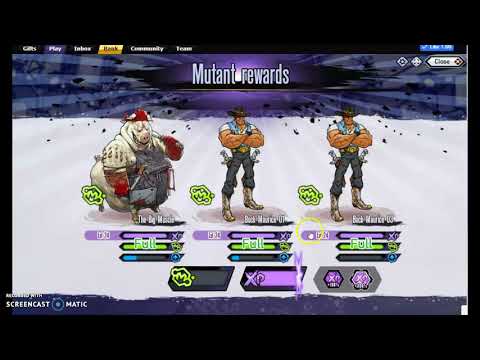 Mutants: Genetic gladiators: Attacking (Triple-B,Britany,Banker) Omega Division