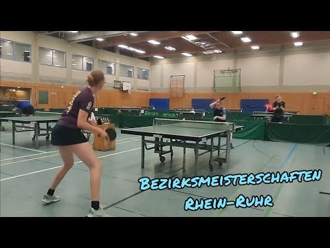 Das Damen A Finale - Bezirksmeisterschaften Rhein-Ruhr - Jana Baumann vs Mara Stoetzel