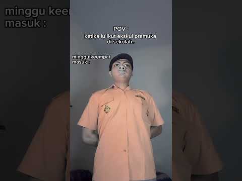 Ketika lu ikut ekskul pramuka di sekolah be like.. 🫨