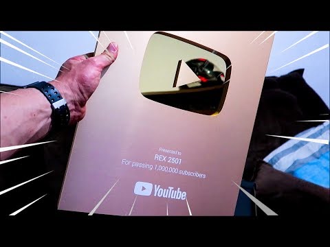 GANHEI A PLACA DE 1.000.000 INSCRITOS