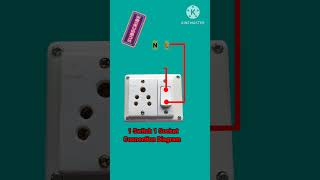 1 Switch 1 Socket Connection Diagram #shorts #youtube #viral #trending
