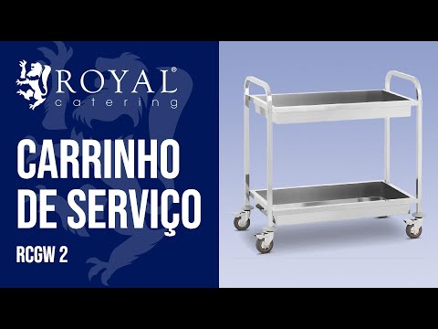 vídeo - Carrinho de serviço - 2 prateleiras
