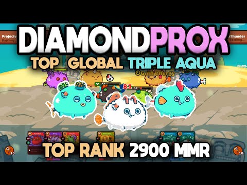 Top rank Diamondprox Triple aqua build - Axie infinity