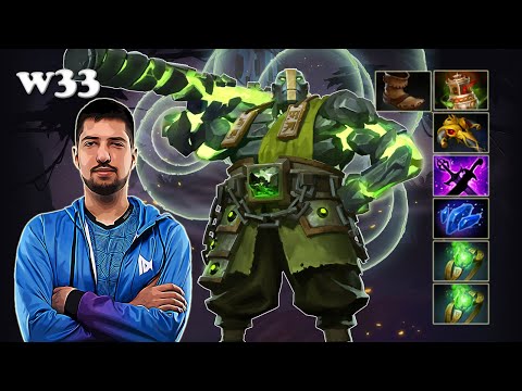 w33 - Earth Spirit Midlane | Dota 2 7.30e Gameplay #2