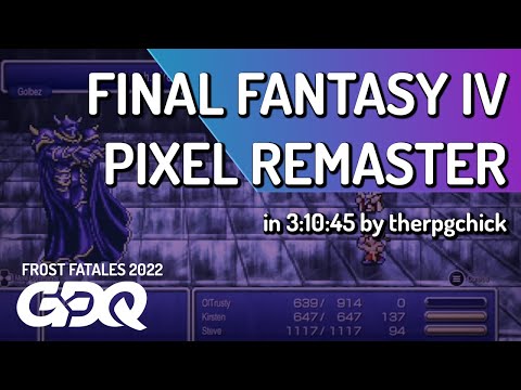 Final Fantasy IV Pixel Remaster by therpgchick in 3:10:45 - Frost Fatales 2022
