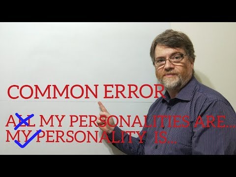 英語外教Nick P課件（315）永遠不要說自己有不止一個人格 (English Tutor Nick P Lesson (315) Never Say You Have More Than One Personality)