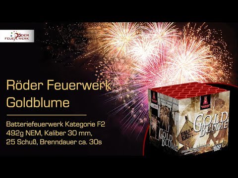 Goldblume - Roeder Feuerwerk