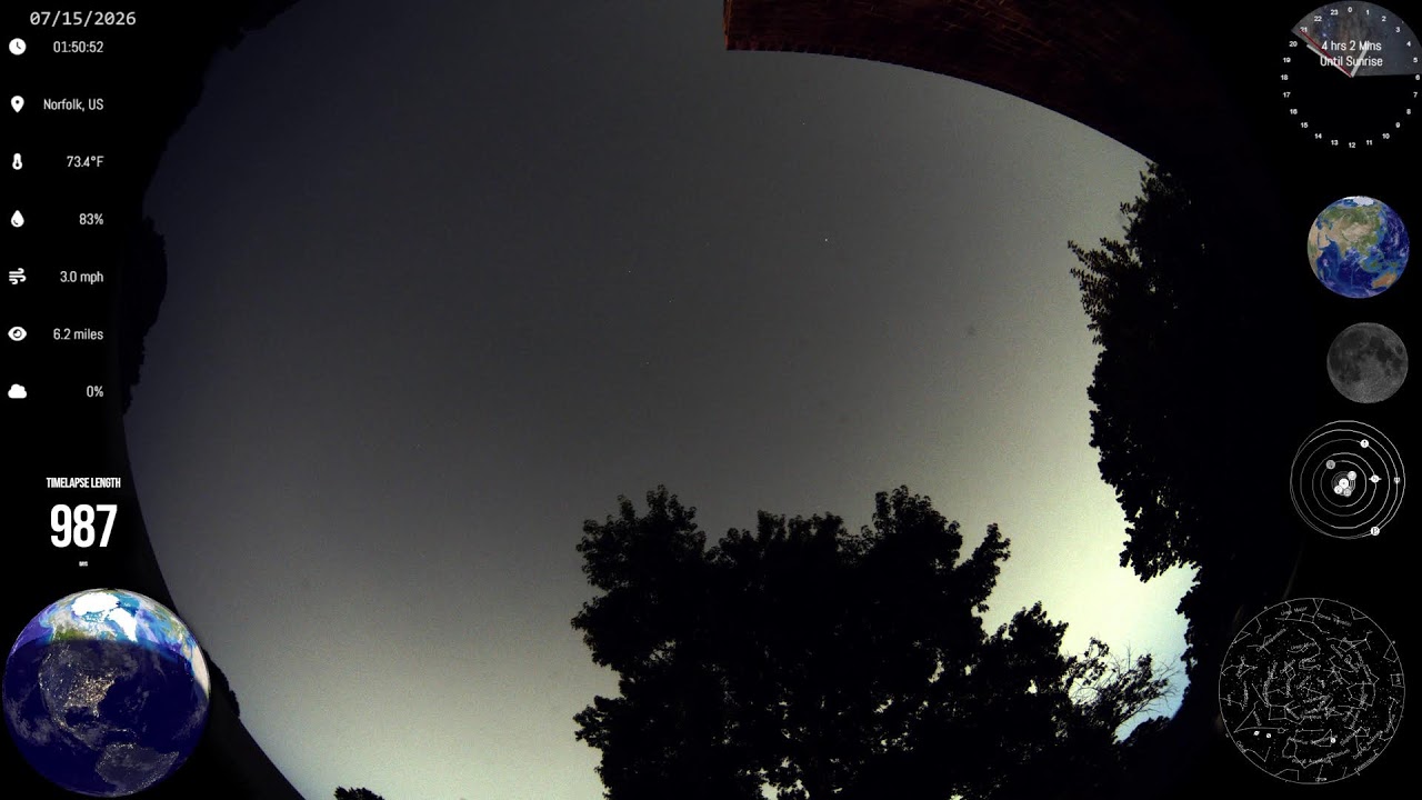 Live webcam view of Norfolk All-Sky Camera