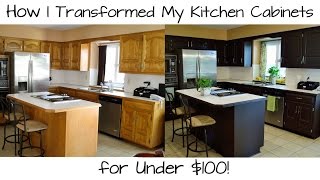 How I Transformed My Kitchen Cabinets for Under $100!