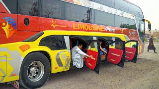 Riding Gigantic Triple Decker Bus of Pakistan