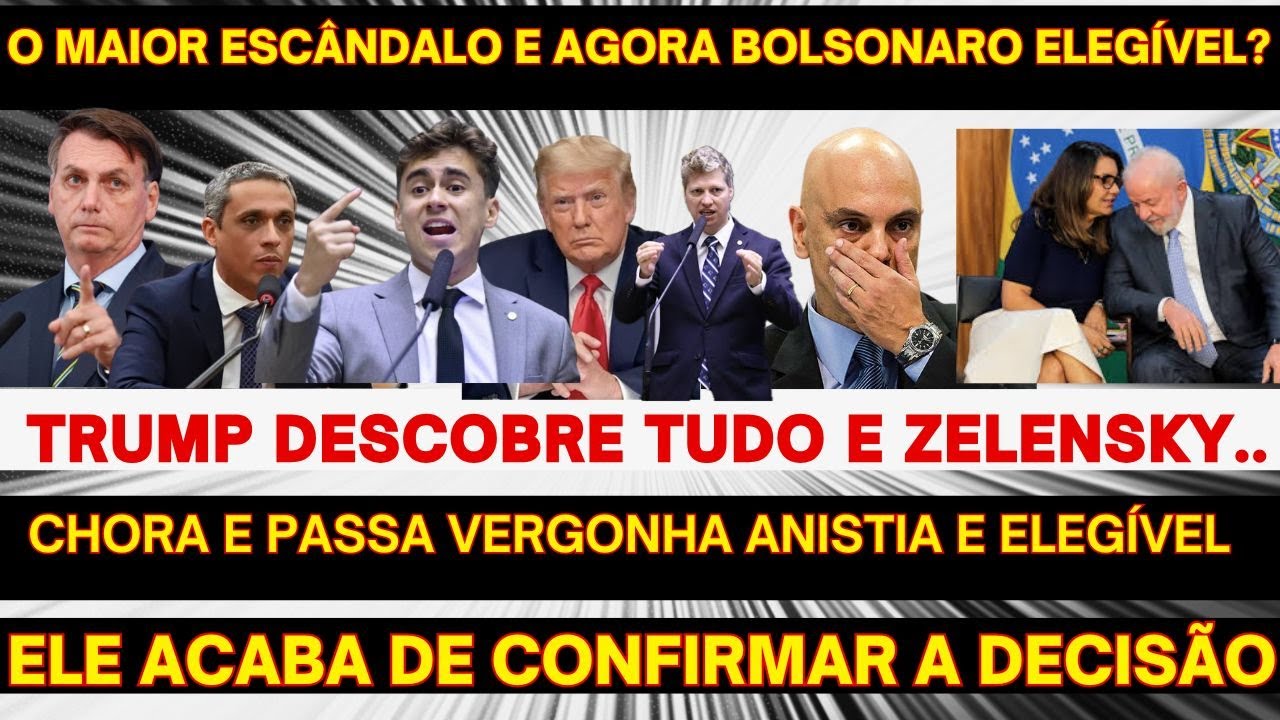 TRUMP DESCOBRE TUDO ZELENSKY PASSA VERGONHA ANISTIA  ELEGÍVEL AGORA CONFIRMADO? A DECISÃO FOI TOMADA