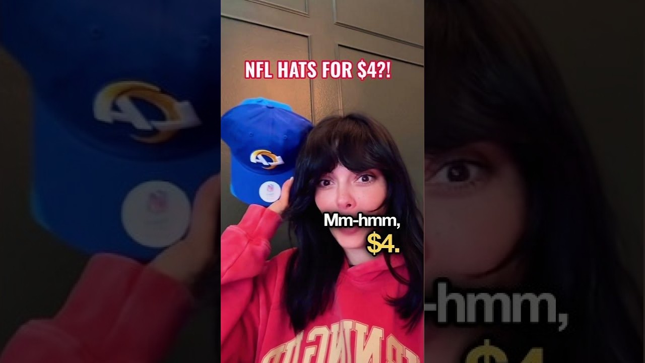 How to get NFL hats for $4 🤫🏈 #nfl #deals #football #shopping