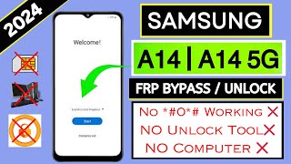 Samsung A14 / A14 5G FRP Bypass | WIthout Pc Google Account Bypass | Samsung (A146B) | Frp Unlock