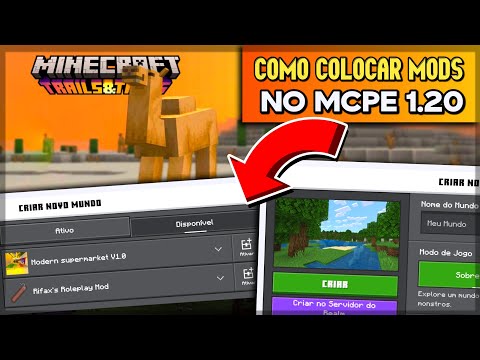 🦊COMO COLOCAR MODS NA NOVA VERSÃO DO MCPE 1.20!
