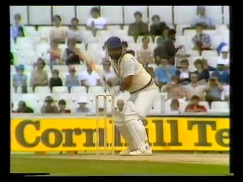 ENGLAND v INDIA 3rd TEST MATCH DAY 3 THE OVAL JULY 10 1982 GUNDAPPA VISWANATH SANDEEP PATIL