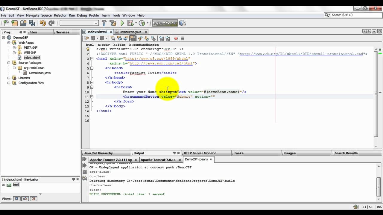 Java Server Faces 2.0 ( JSF 2.0 ) Part 1 (JSF Life Cycle )