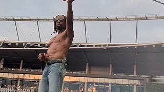 Lil Jon rapper  stripped naked to give away T-shirts to the audience. Kaunas 2026.07.31