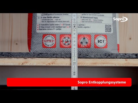 Effiziente Entkopplung und Trittschalldämmung mit Sopro