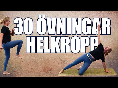 30 ÖVNINGAR - ett komplett träningspass för hela kroppen - du måste testa!!