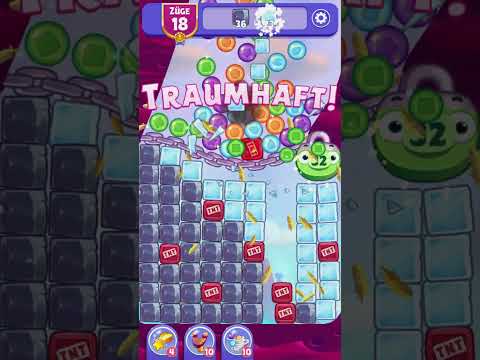 Angry Birds Dream Blast Level 75 no booster [Gameplay] optimized for smartphones [Rovio]