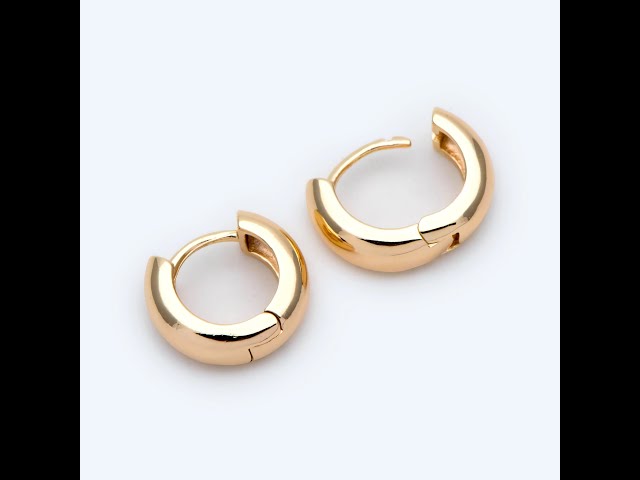 Vídeo relacionado con JewelryWe Pendientes Redondos de Tapones para Mujer Niñas Pendientes Pequeños 8mm Amarillos, Acero Inoxidable Pendientes de Primavera Verano, 1 Par