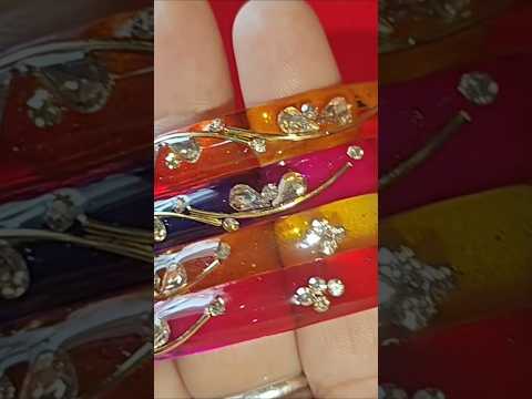 #new design trending glass bangles #multi colour #shorts video #status song