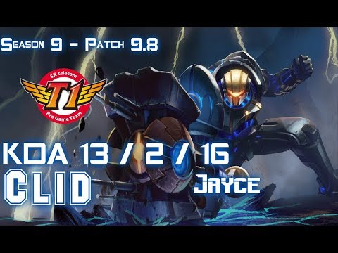 SKT T1 Clid JAYCE vs REK'SAI Jungle - Patch 9.8 KR Ranked