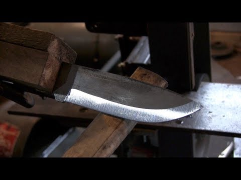 Grinding knife bevels