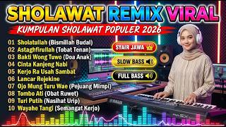 Download lagu SHOLAWAT NABI TERBARU PALING MERDU | Slow Bass Remix Religi Viral 2026 Penyejuk Hati mp3