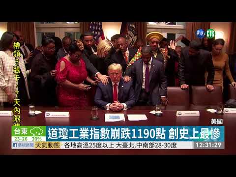 美股崩跌 道瓊工業指數狂洩1190點