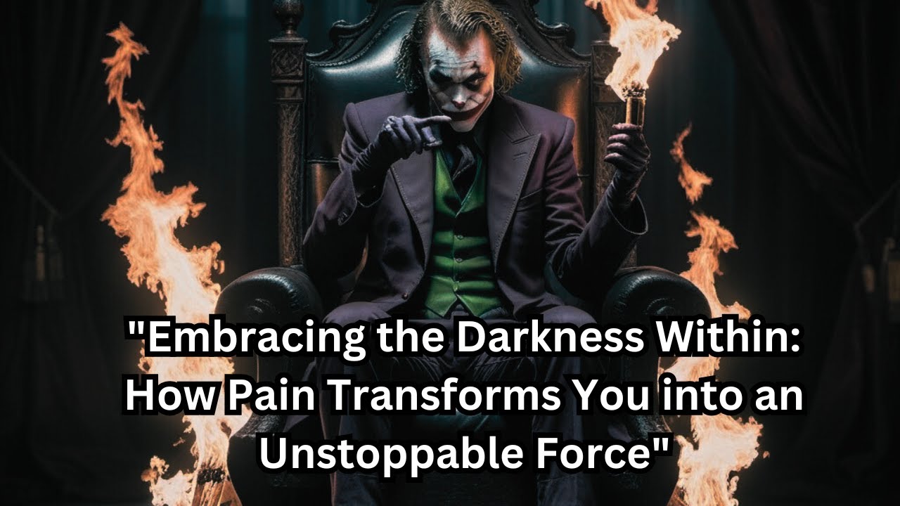 "Embracing the Darkness Within: How Pain Transforms You into an Unstoppable Force"