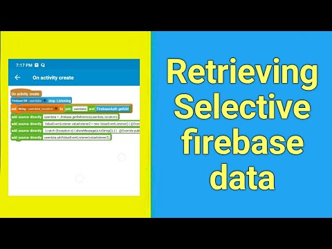 Retrieve selective data from Firebase
