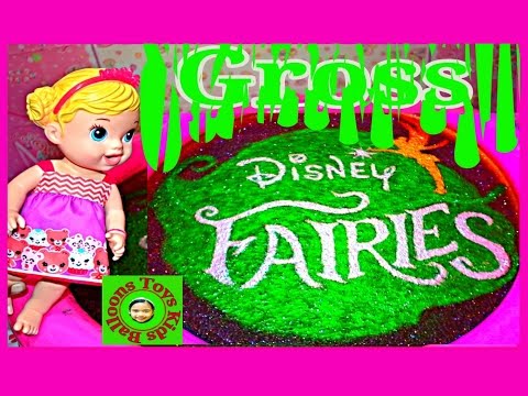 ORBEEZ CRUSH Disney Fairies + Gross Bath Baby Alive Doll + Jelly Belly Bean Challenge Kids Play Toys Video