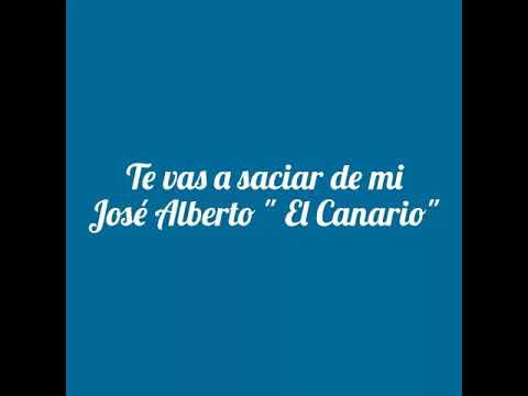 Te vas a saciar de mi - José Alberto " El Canario"