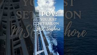 POV: You just set sail on MSC Cruises MSC Seashore! ✨ #cruise #shorts